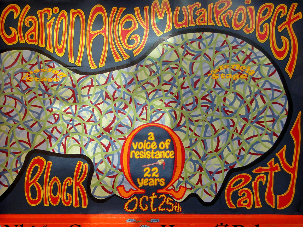 Clarion Alley Mural Project Block Party 2014