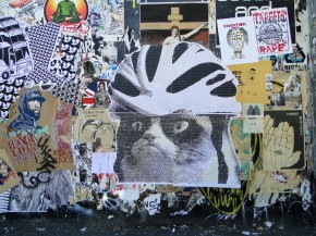 Street art wheat paste in San Francisco