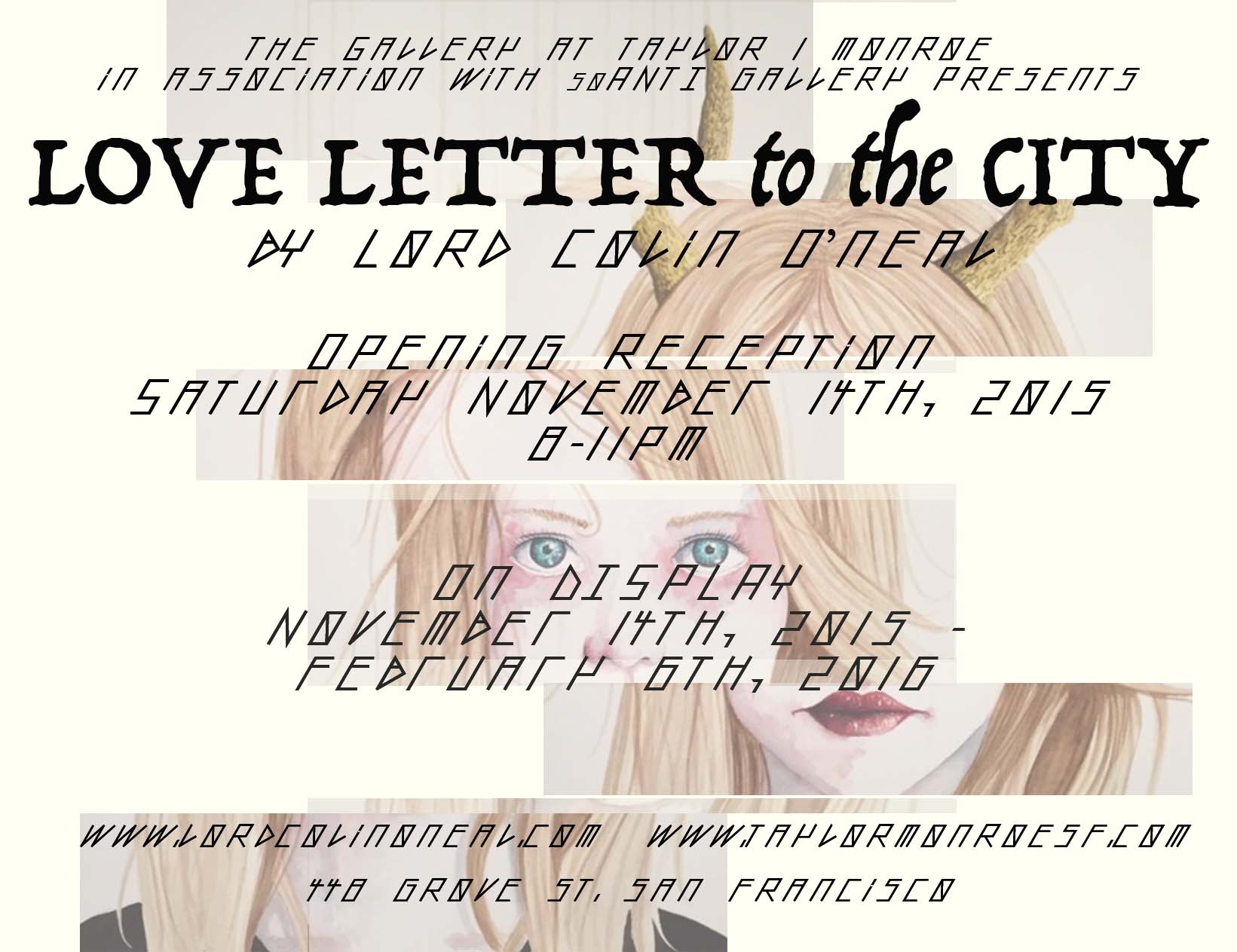 love letter to the city back