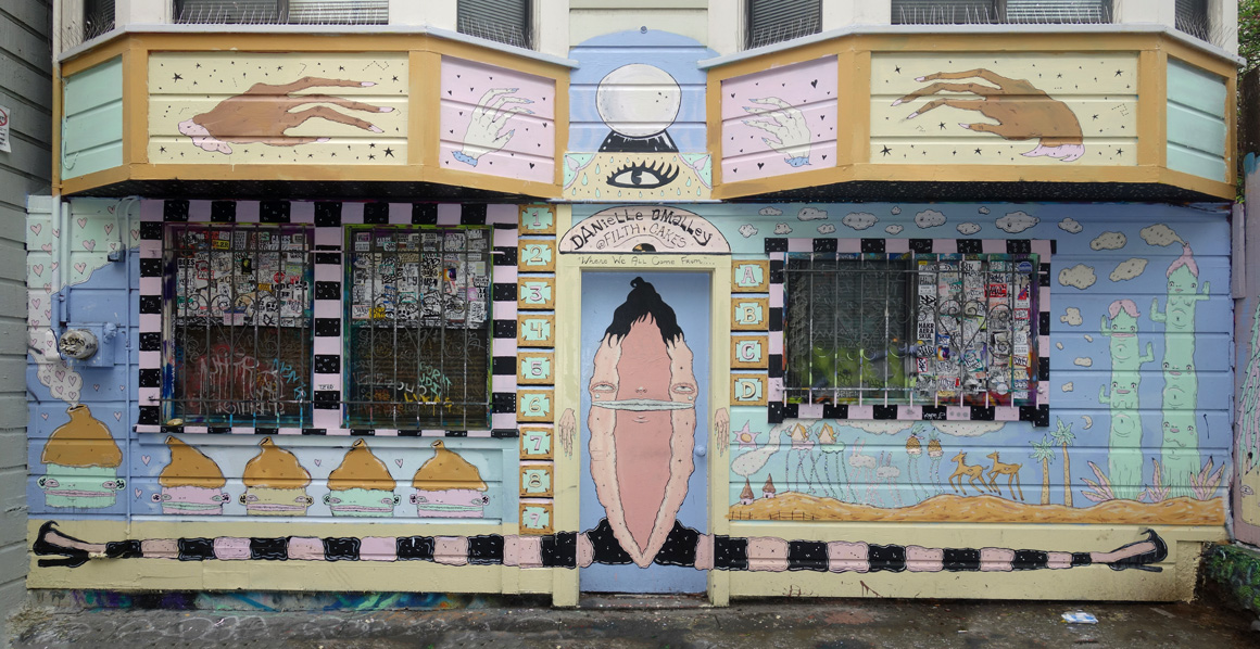 Mural on Clarion Alley in San Francisco, Ca